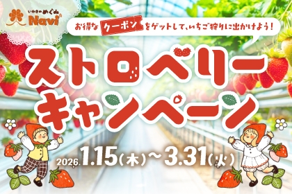 みんなでおトクにいちご狩り♪ストロベリーキャンペーン開催中！